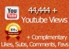 Offer you 60,999 + real views for your youtube video in just 5 days
