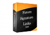 provide you niche related forum signature backlinks service only