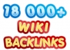 create 18000 contextual WIKI backlinks from over 5000 unique domains and ping just