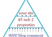 create you a powerful Link PYRAMID with 2 tier high pr with 45 Web 2 properties PR4 to PR8 and 6060 profile backlink delivered in 24h 