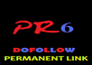 Put Your URL + Anchor DoFollow Permanent Link on PageRank 6 site
