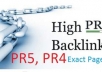 manually build 4PR5, 20PR4 and 40PR3 dofollow actual page pr backlinks special limited offer