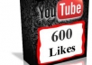 Provide you 600 likes to your youtube video 