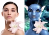 make your face look like Jake sully Avatar