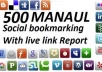 social BOOKMARK your site on 1010 Social bookmarking sites with Rss and Ping Send live report of all backlinks in Excel 