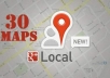 Create 30 Maps for your Merged Google Places & Plus Citation