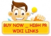 give you a list of 14,000 high PR WIKI links to create a backlink for your website, just for