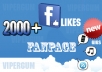 Send you Trusted 2000+ Facebook likes for your Facebook FanPage