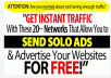 show you 20+ places to send solo ads where you can advertise your website for free
