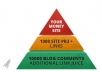 Create Backlink Pyramid w/ 1,000 PR3-PR8 Profile Links & 10,000 Blog Comments all Unique Domains