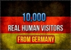 deliver 10,000 real visitors from USA to your site