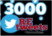 give you 3000+ RETWEETS and favorites from 3000+ unique profile having 200,000 followers within 12 hours