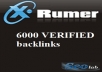 create 6000 Verified backlinks using Xrumer deliver within 24 hours