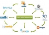 create LiNKWHEEL submit your article MANUALLY to 6 web 2 0 site PR6to8 and 4000 wikis layer2 