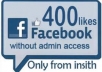 give you 100 facebook post like manually on your any post