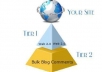 Create Backlink Pyramid with 20 dofollow Bookmarks followed by 3000 Backlinks