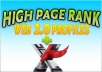 2 layer pyramid with 200 high pr web profiles and 5000 xrumer profile backlinks on the second layer