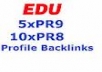 submit your website link completely **manually on 10 *PR 3-8 *dofollow social bookmark sites within a week