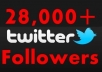 give you 25000+ real looking twitter follower in just 2days