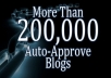 send you Scapebox high pagerank autoapprove list 245k+ links