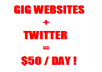 teach you how I use TWITTER and microgig websites to make AT LEAST 50 dollars per day INSTANT DOWNLOAD