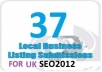 submit your business details on the TOP 37 UK CITATION SITES to boost your google places listing