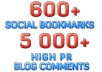 create EXTREME Link Pyramid with over 600 Social Bookmarks plus 5 000 High Pr Blog Comments 