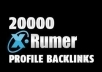 create Xrumer Backlinks 20 000, 30 000, 40 000, 50 000, 100 000 Links Verified Forum Profile Back links:) 