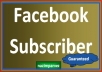  give you 300+ Facebook subscribers/followers only for