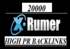 create Xrumer Backlinks 20000, 40000, 60000, 80000, 100000 Verified, Do Follow, Publicly Visible Forum Profiles