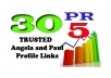 boost your SERP using 30 PR5 Angela and Paul do follow Backlinks and Pinging them for fast Index Result 