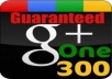 give you 80 google+ like on your website page only from real gmail account