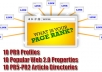 genuinely Exposed Your Site by Building 49 Quality SEO Backlinks out of 10 PR9 Profiles, 10 Web 2 0 Properties, 10 Good Article Directories 