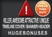 design KILLER timeline cover for your facebook fanpage profile group