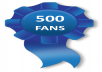 give you real 500 verified Facebook fan page like
