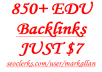create 750 EDU Backlinks using blog comments to BOOST your SERP