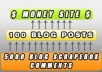 create a 2 layer pyramid with blog posts and blog comments in the 2nd layer 