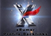 create 7200 xrumer profile backlinks in one day or less