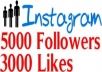 get you ★12000 Instagram Followers + ★5000 Instagram Likes Within 24 hours or less
