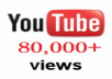 get you 80,000+ unique real youtube views for your youtube video for
