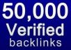 give the Absolute Best Quality 50,000++ Instant Verified Live Seo BACKLINKS from 6,000+ Unique Domains to your website
