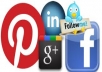 A Awesome website package: I Will Give 100+ Real Pinterest Followers & 30+ real Google+1`s & 70+ Face-book Real Fans like & 30 Twitter Followers only