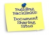 create pdf document according to your niche and will upload it to 20 document sharing sites