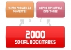 create 75 PR-3 to PR-8 seo LlNKWHEEL and 2,000 social bookmarking backlinks