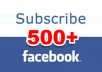 give u 1000 facebook subscribers in a short time for u'r new facebook ID