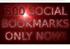 submit your site on 500+ social bookmarking sites With Live Links