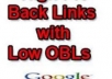 give you 100 Low Obl Backlinks, Google love this backlinks