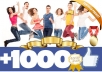 get you +1000 fan page FACEBOOK likes within 24hrs