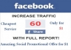 provide 60 Facebook Shares to any kind of website, blog or URL