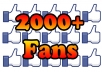 add 2000+ Facebook FANS Likes to Your Fan Page in 24 hours